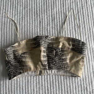 I.AM.GIA snake skin crop top XS Great